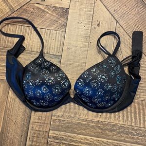 Black 34C VS Embellished Bra